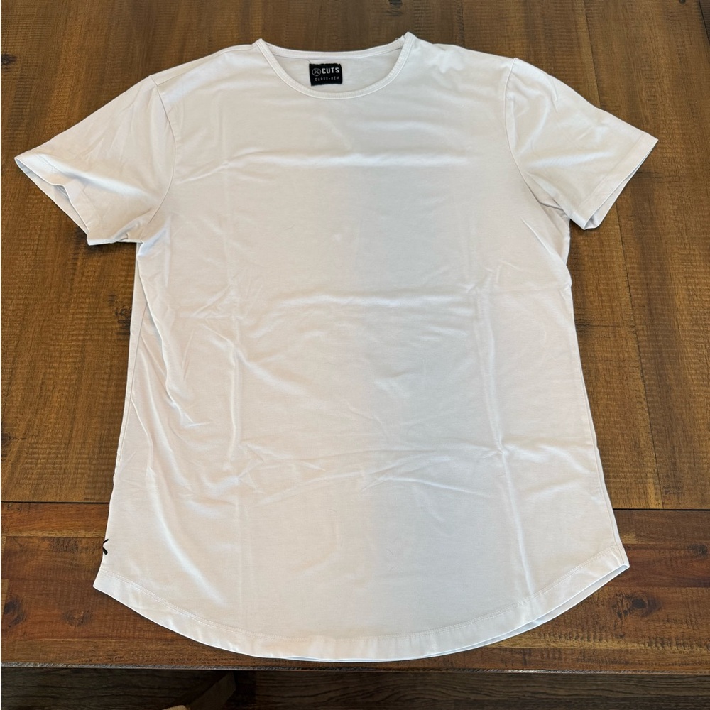 Men’s Cuts Clothing White Shirt Size L